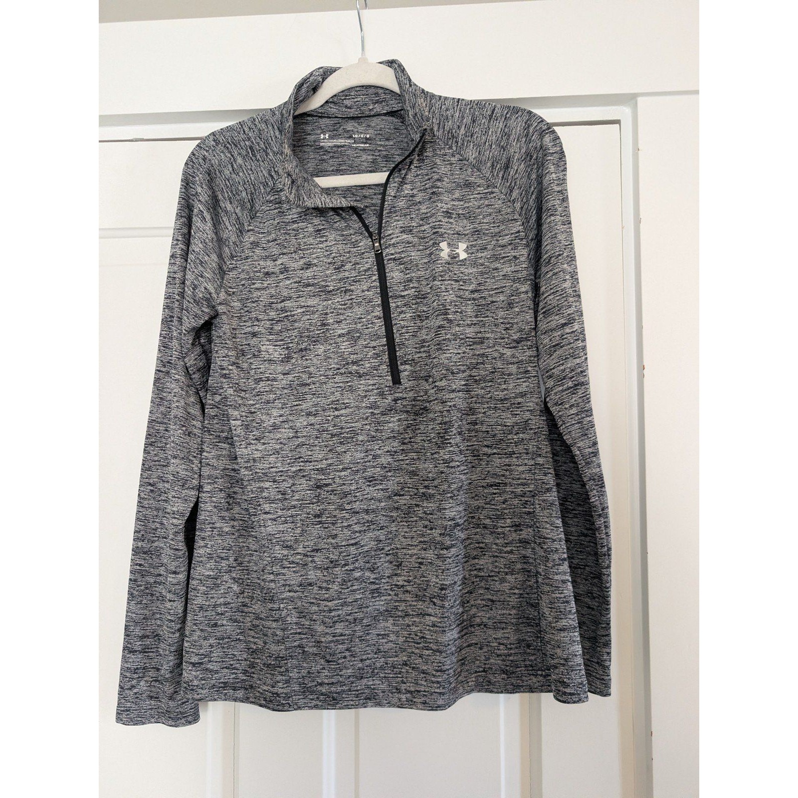 Under Armour Gray Quarter Zip Pullover Jacket Size L